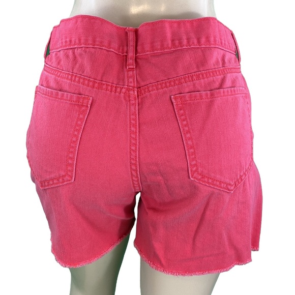 Old Navy The Sweetheart Red Raw Hem Jean Shorts - Picture 7 of 14